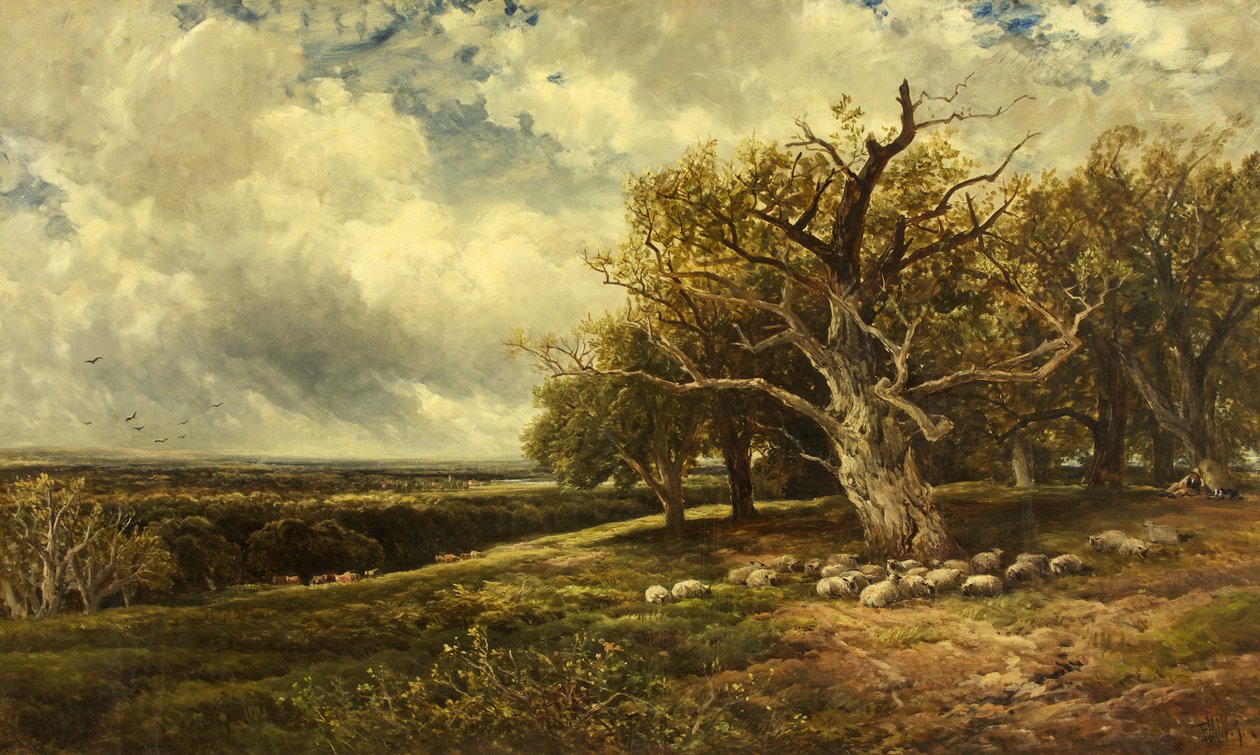 Landskap - over dalen av Edmund Morison Wimperis