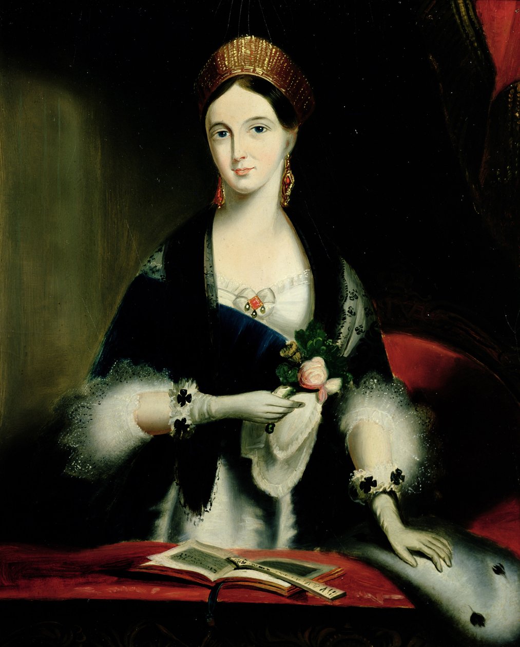 Dronning Victoria på Drury Lane Theatre av Edmund Thomas Parris