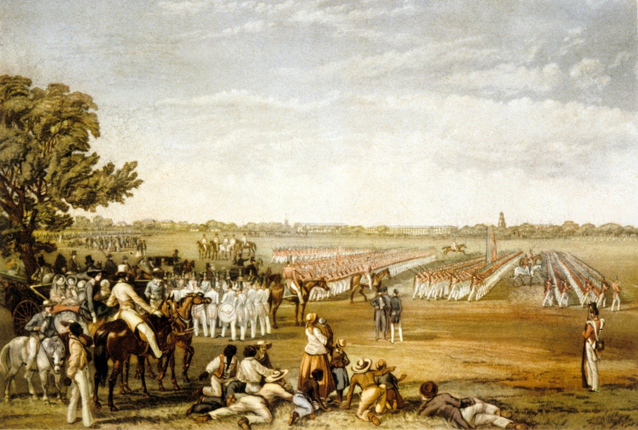 Militærparade på Barbados av Edmund Walker