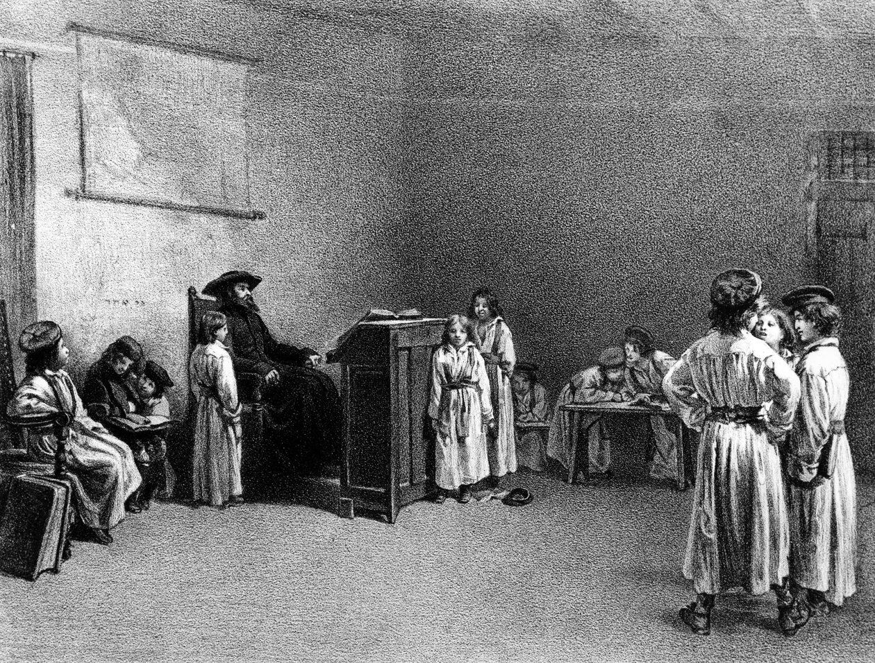Eksamen på en fransk jødisk gutteskole av Edouard Brandon