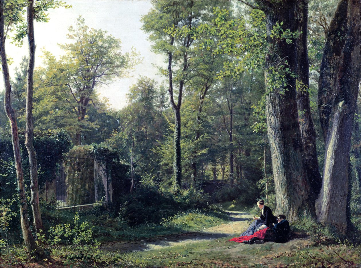 Utsikt over Bellevue nær Meudon, 1852 av Edouard Cibot
