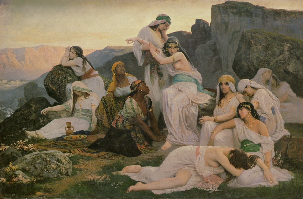 Jeftas datter, 1876 av Edouard Debat Ponsan