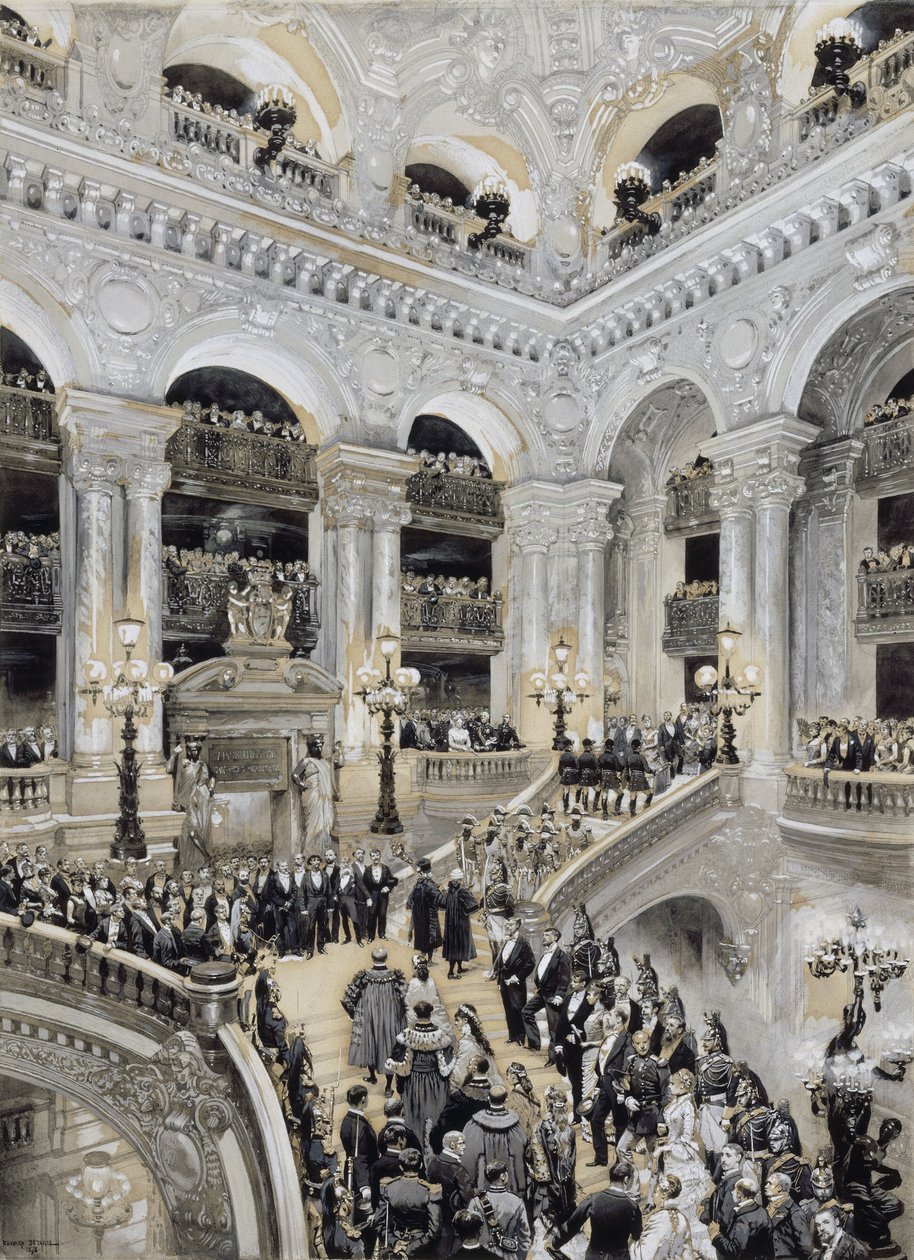 Innvielse av Parisoperaen, 5. januar av Jean Baptiste Edouard Detaille