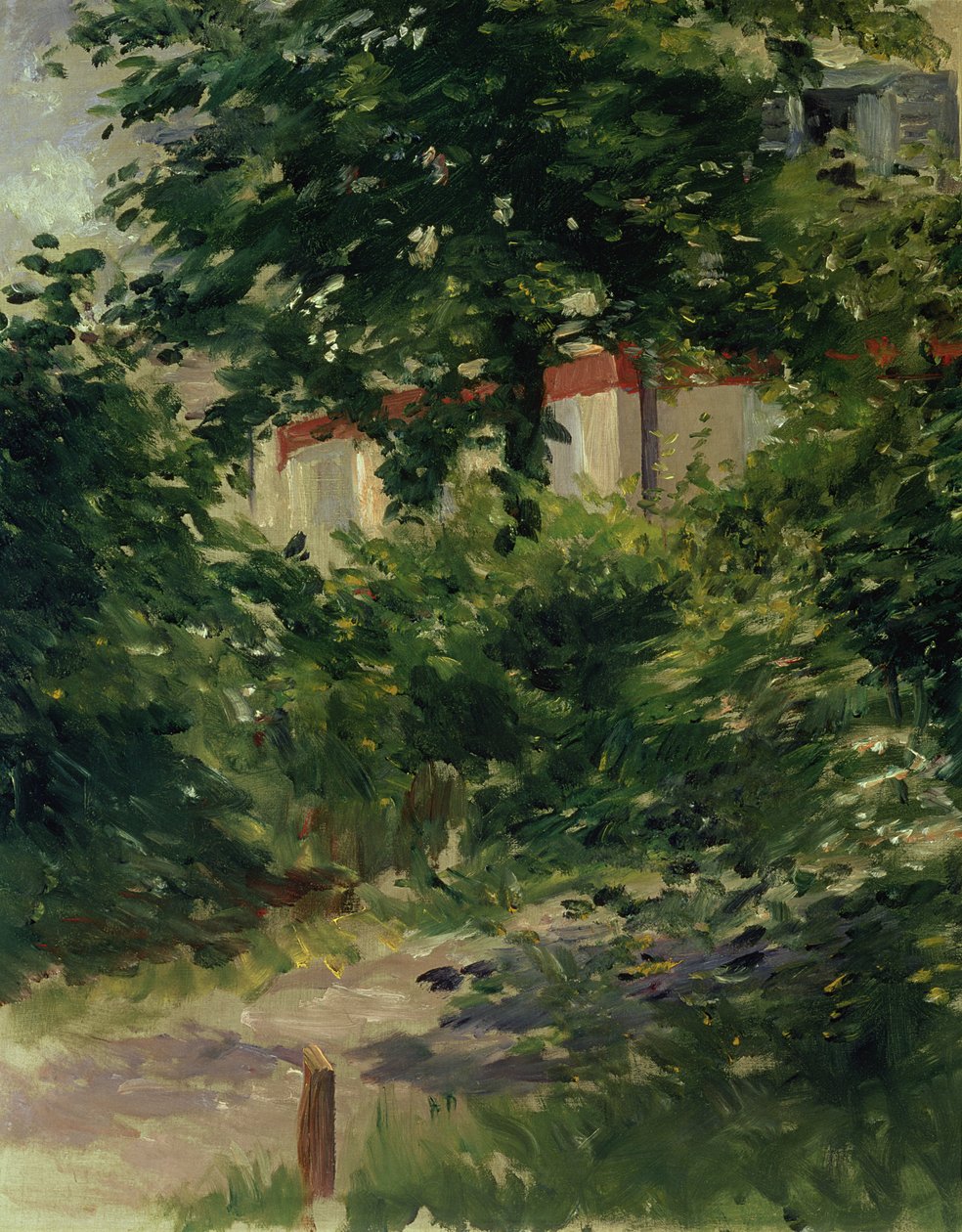 Et hjørne av hagen i Rueil, 1882 av Édouard Manet