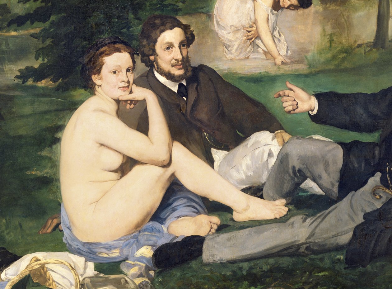 Dejeuner sur lHerbe, 1863 (se også 65761) (detalj av 2310) av Édouard Manet