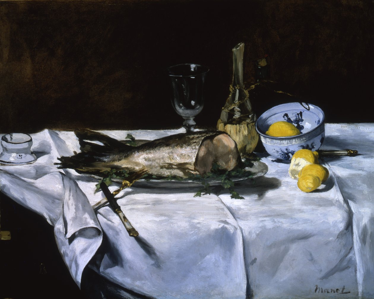 Laksen, ca. 1864 av Édouard Manet