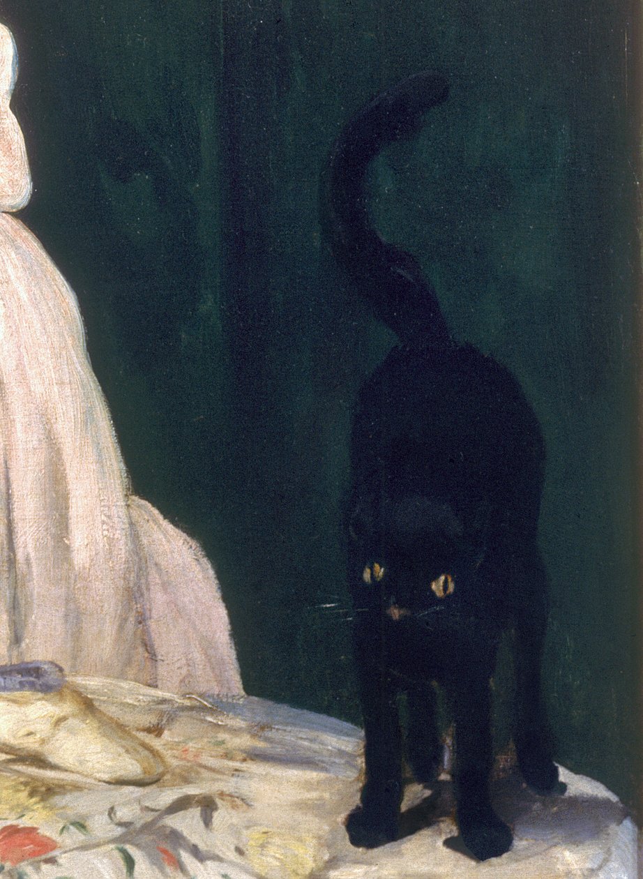Olympia, 1863 olje på lerret detalj av 64183 av Édouard Manet