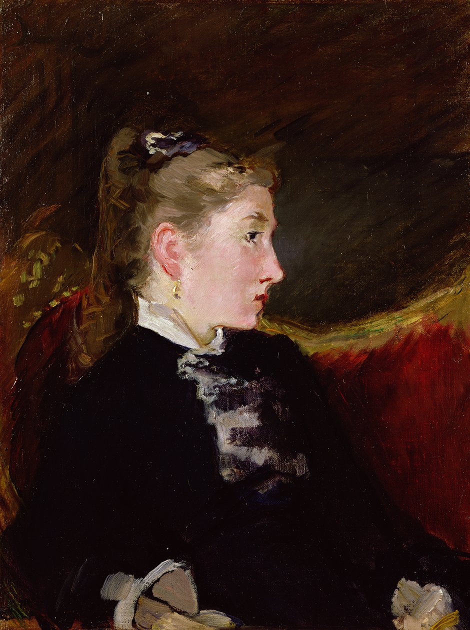 Profil av en ung jente - Mlle. Ellen Andree, ca. 1860 av Édouard Manet