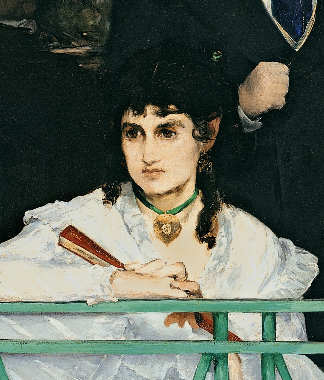 The Balcony, 1868-9 olje på lerret detalj av 967 av Édouard Manet