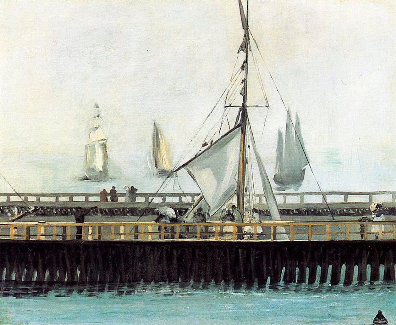 Bryggen i Boulogne, 1869 av Édouard Manet