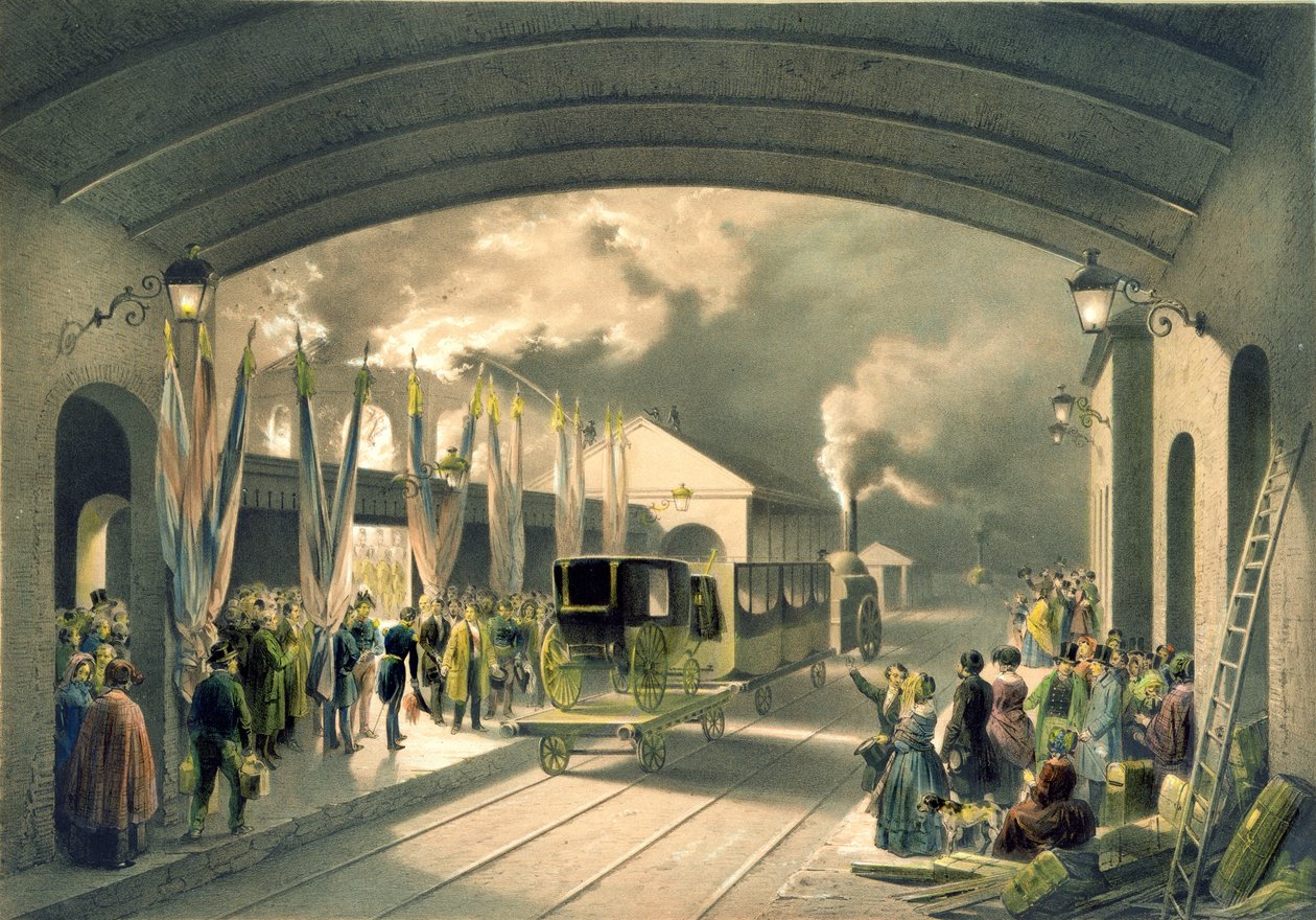 Kongen på New Cross Station av Edouard Pingret