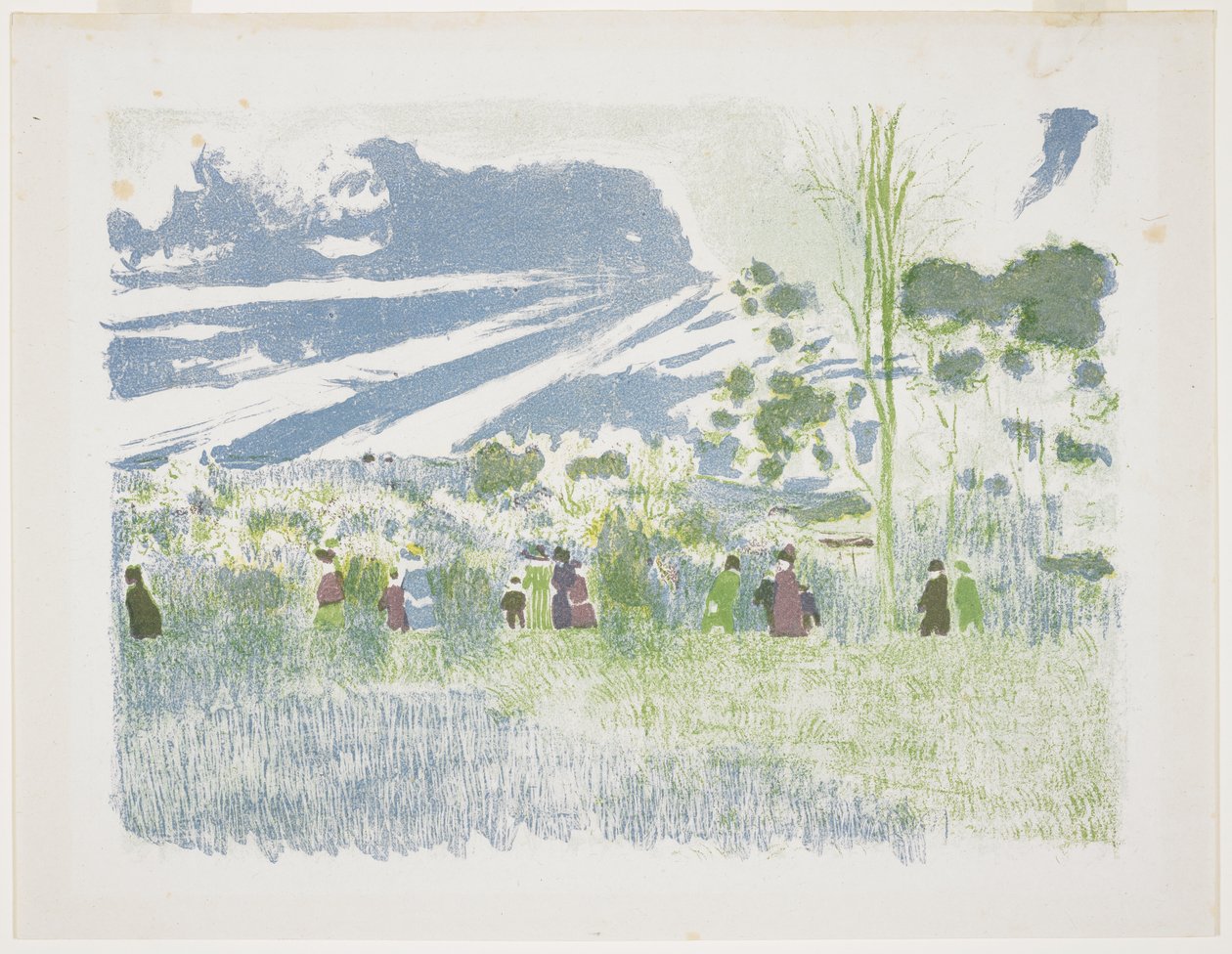Across the Fields, 1899 av Edouard Vuillard