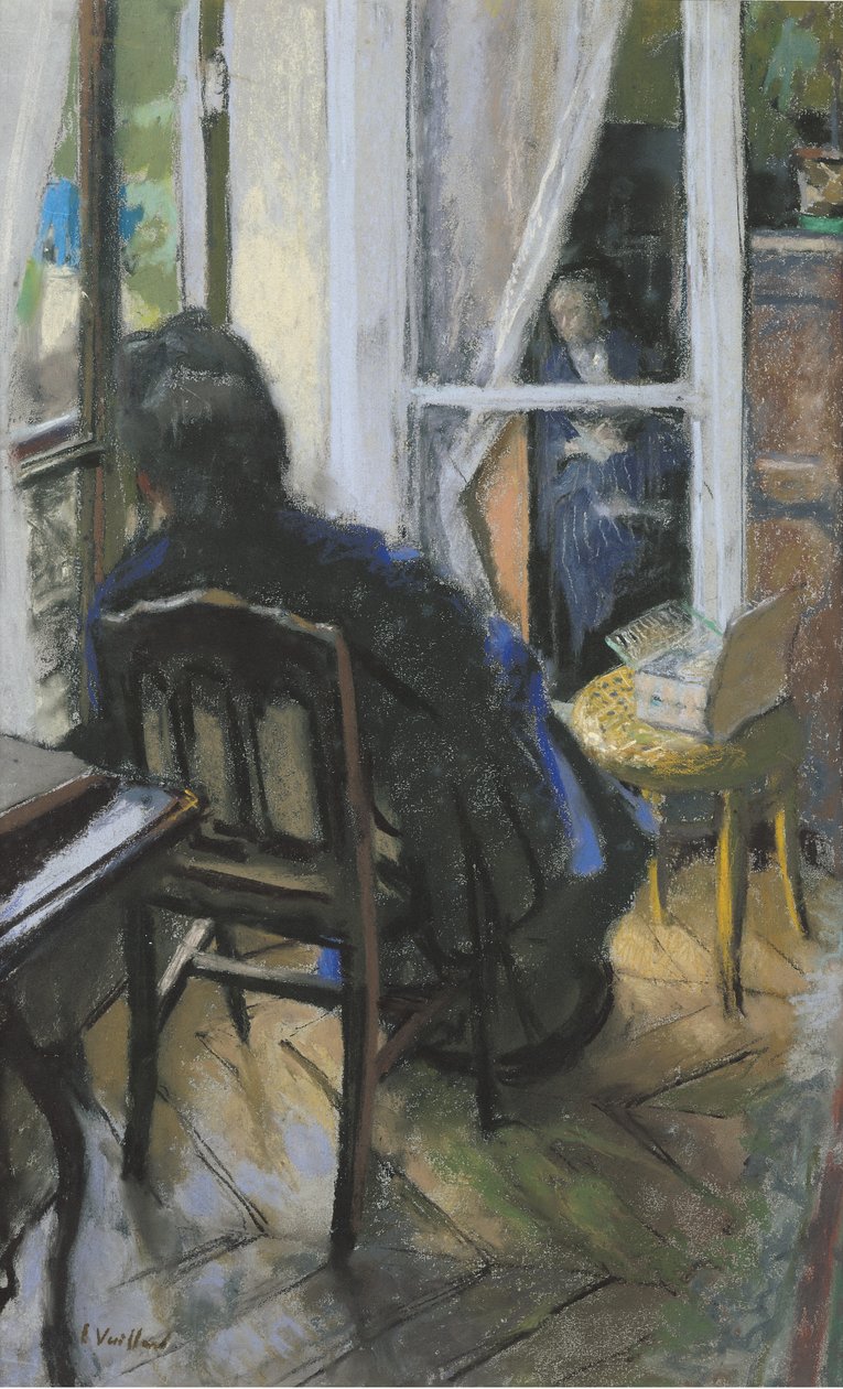 Ved vinduet (pastell på papir) av Edouard Vuillard