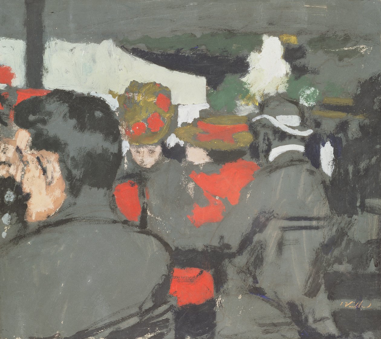 Kafe i Bois de Boulogne, ca. 1893 av Edouard Vuillard