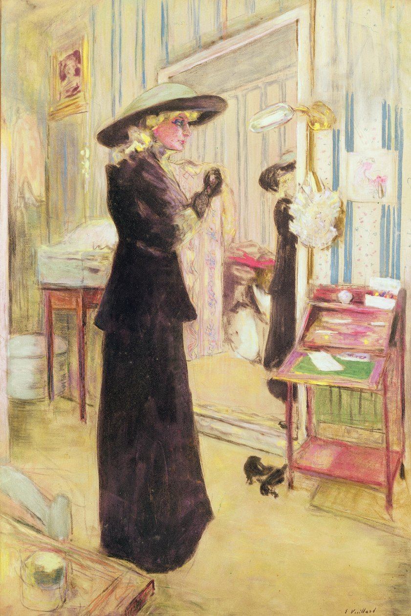 Charlotte Lysès, 1912 (pastell på lerret) av Edouard Vuillard