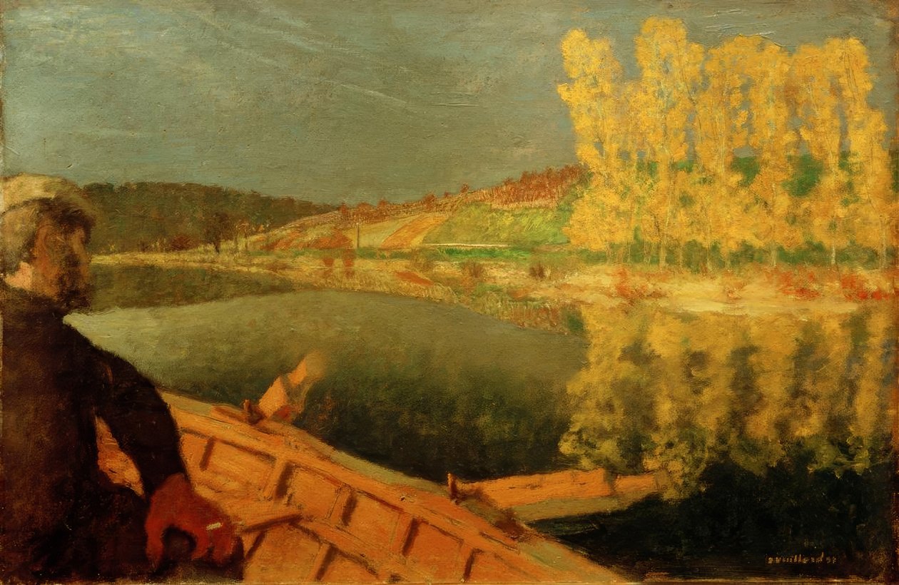 I en båt av Edouard Vuillard