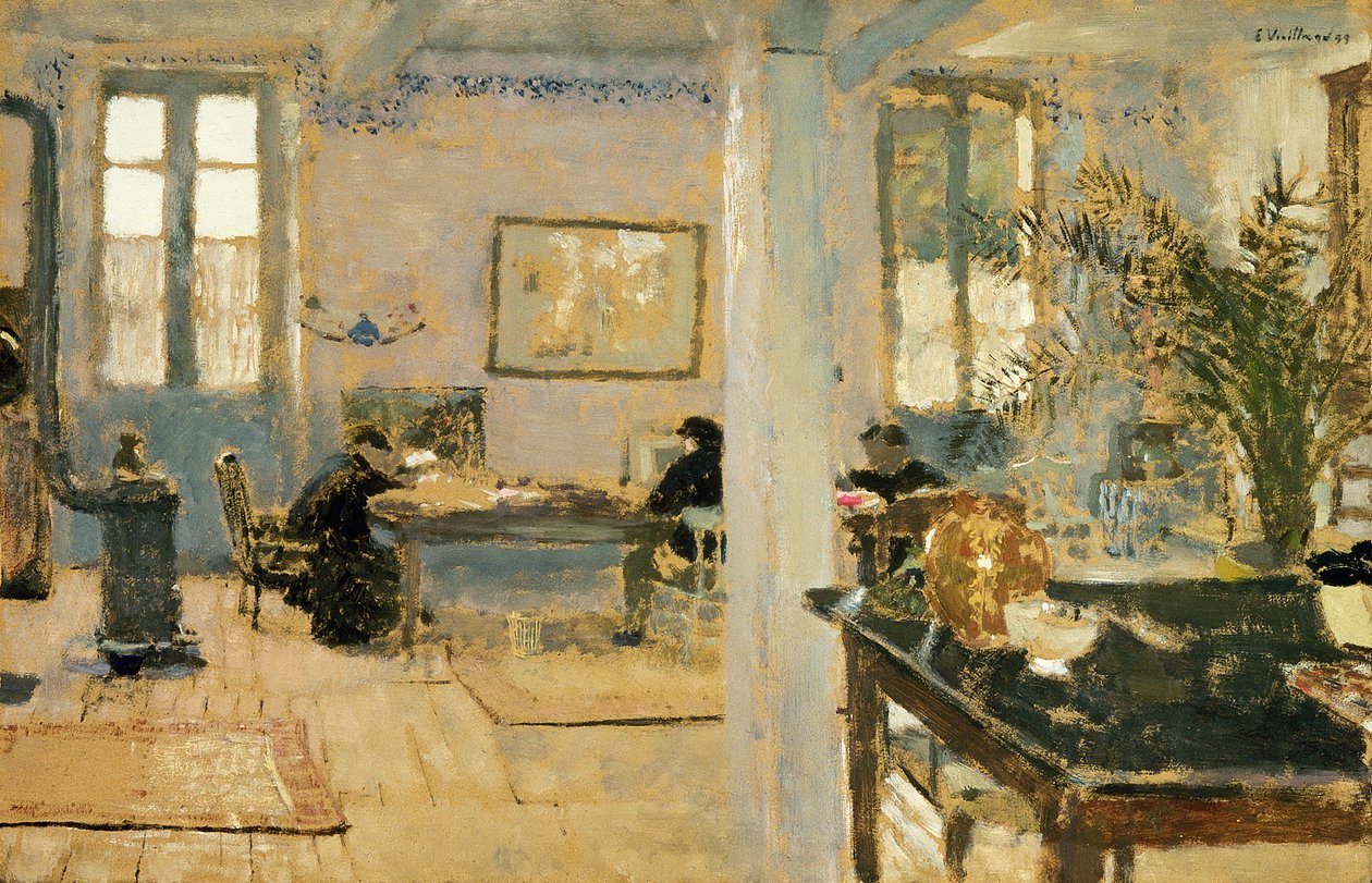 I rommet, 1890-tallet av Edouard Vuillard