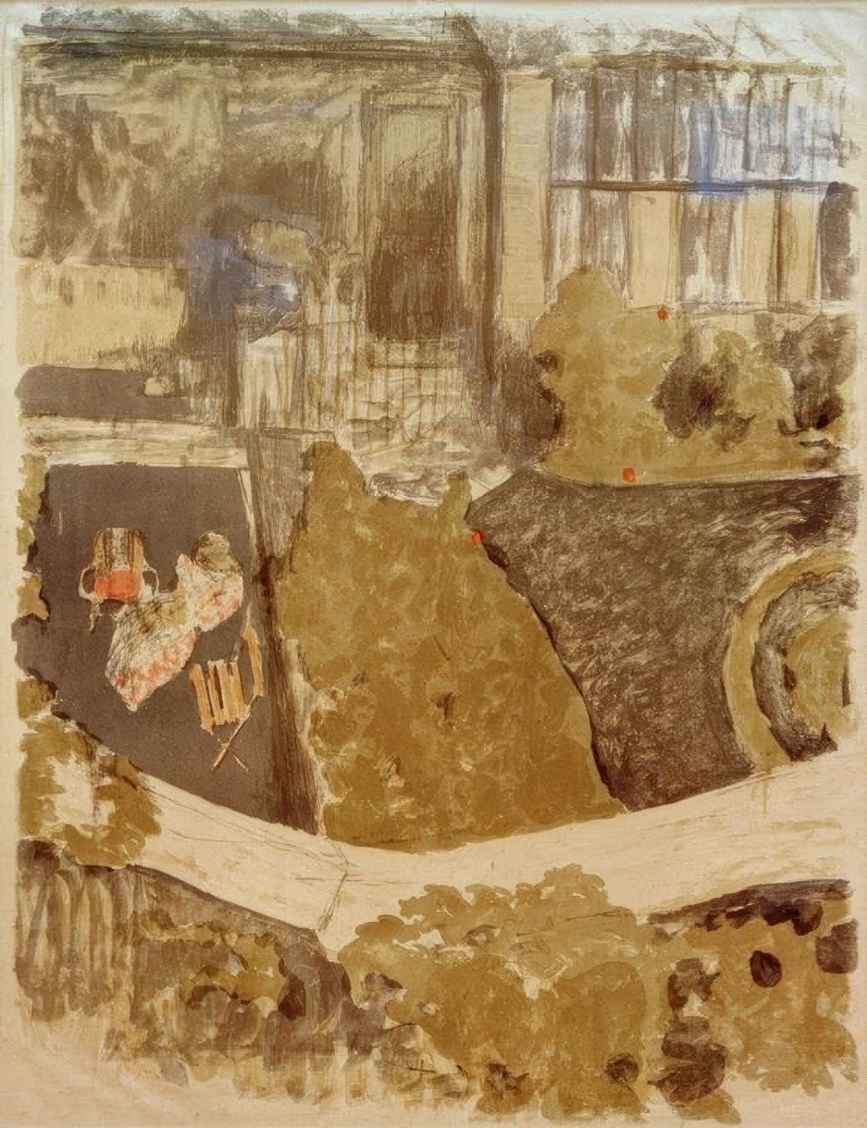 Hagen foran verkstedet av Edouard Vuillard