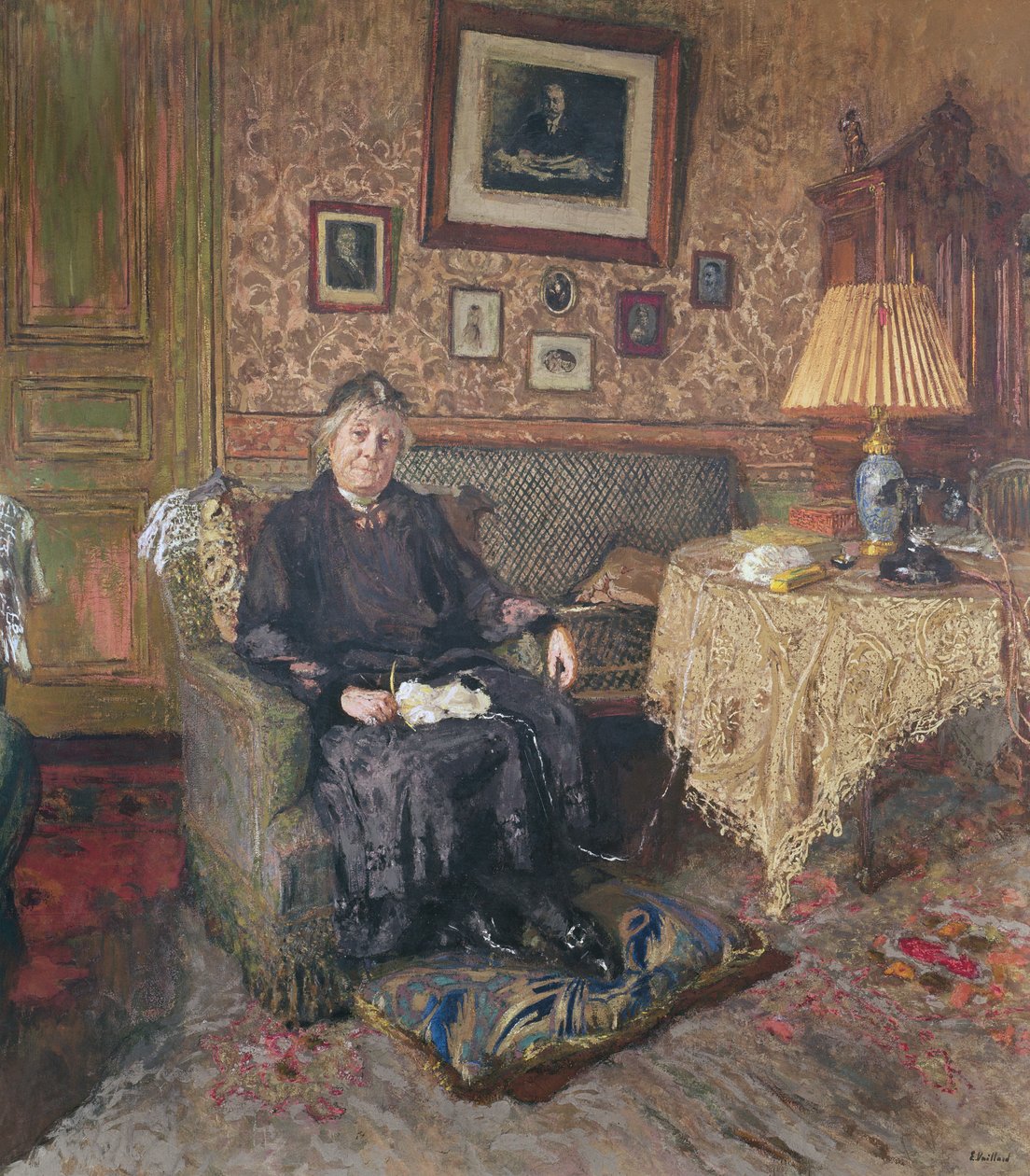 Madame Adrien Benard (1853-1935) 1928-29 av Edouard Vuillard