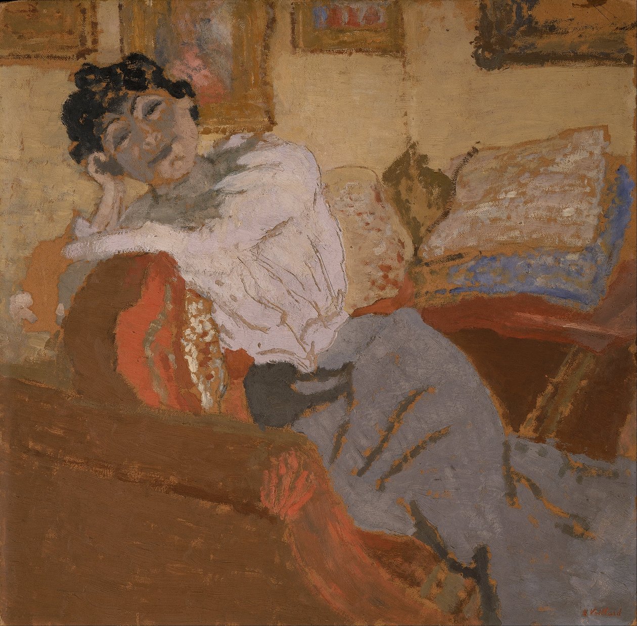 Madame Hessel på sofaen av Edouard Vuillard