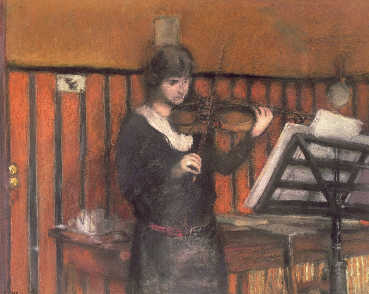 Madame Miriam Fried (f.1846), fiolinisten av Edouard Vuillard