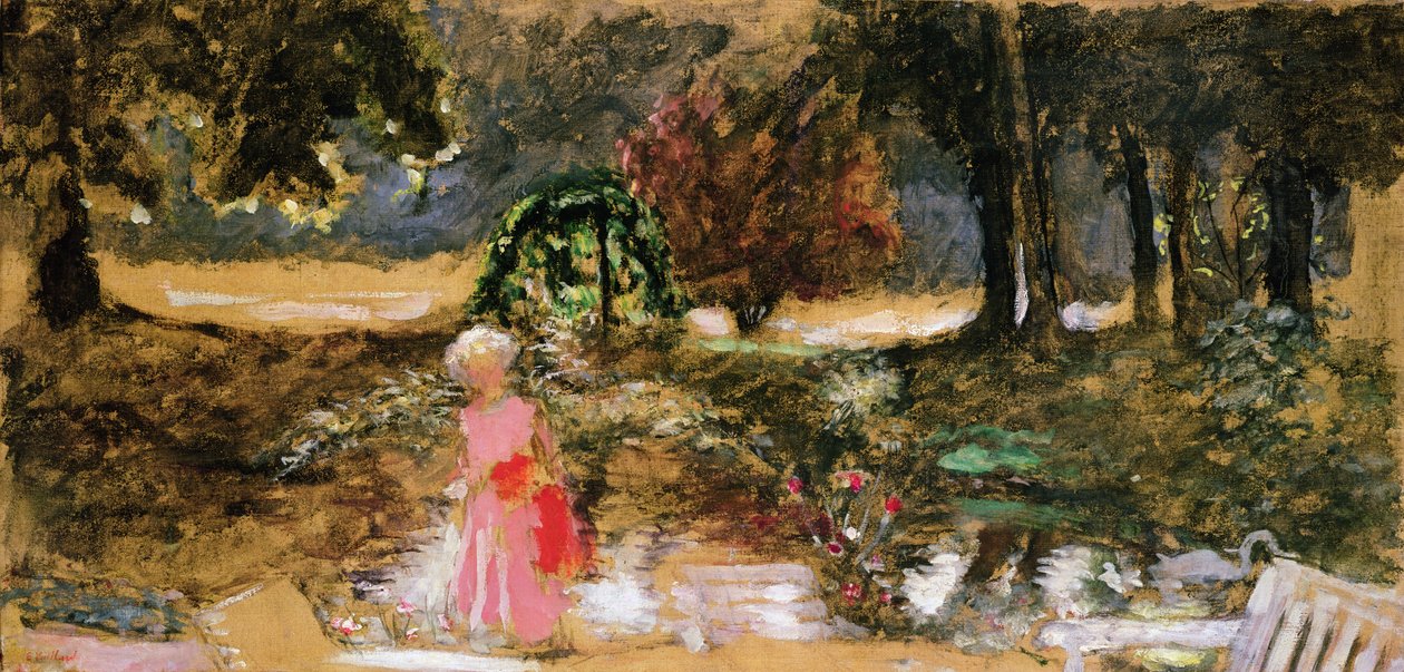 Mor og barn i en park av Edouard Vuillard