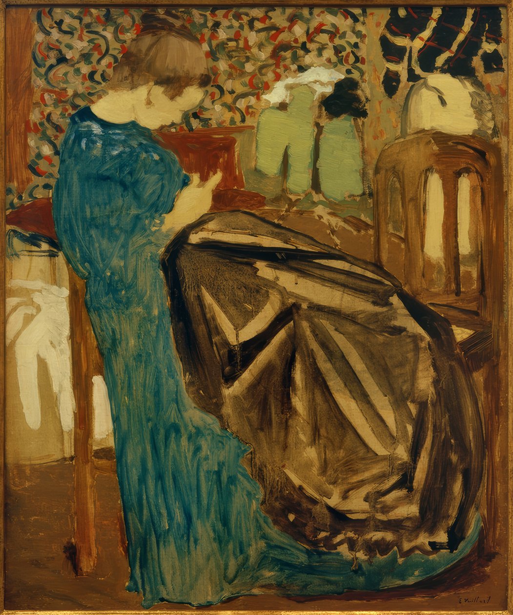 Syerske med stort stoff av Edouard Vuillard