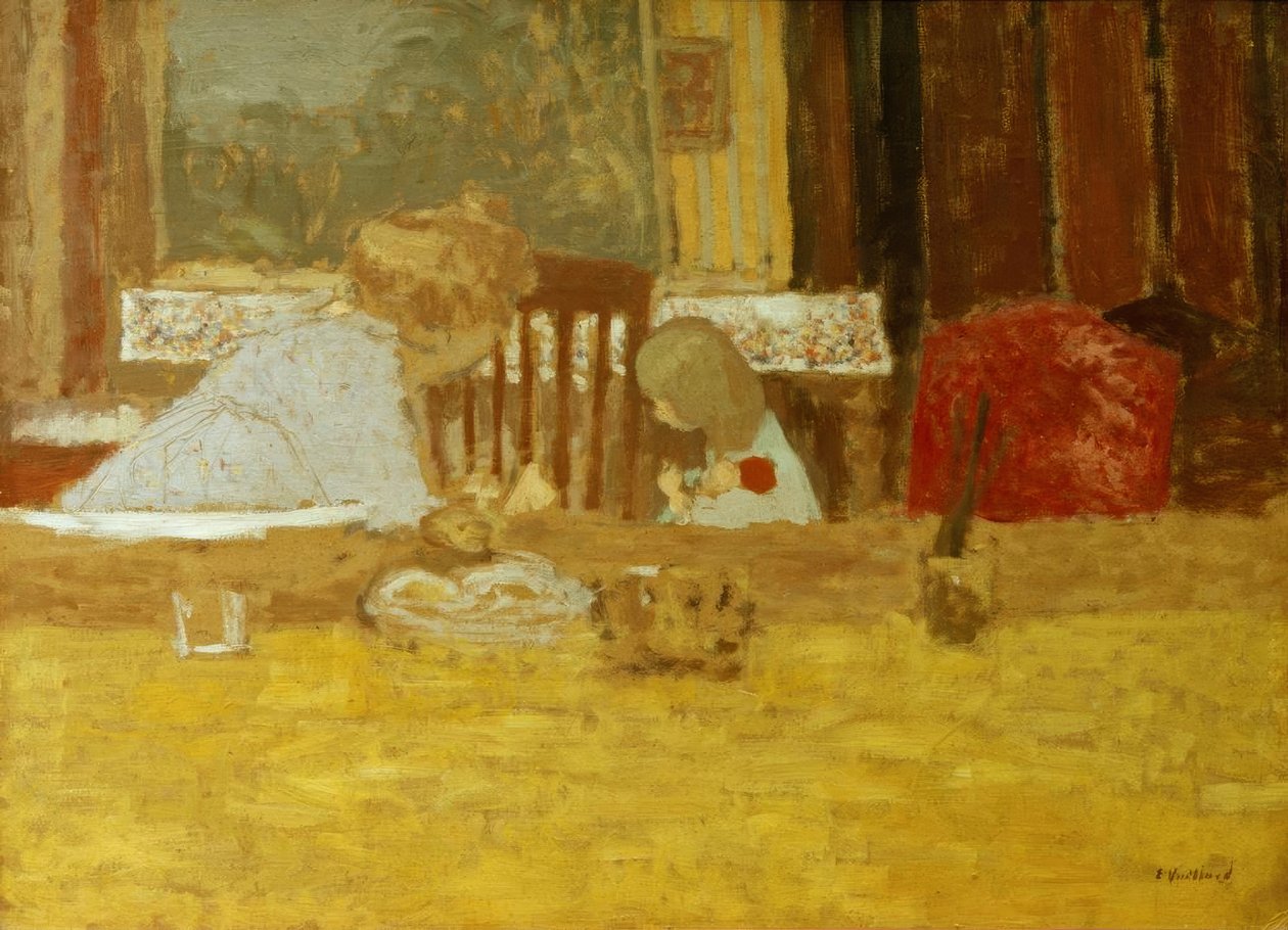 Olga Natanson og datteren Marcelle av Edouard Vuillard