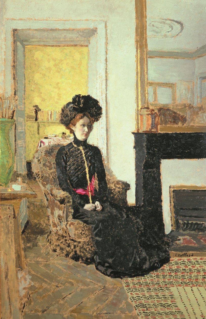 Sittende kvinne, 1901 (olje) av Edouard Vuillard
