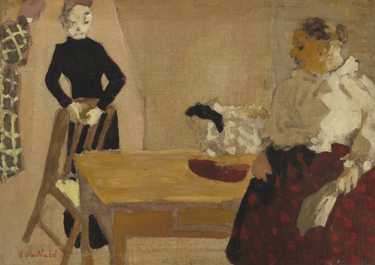 Samtalen, 1891 av Edouard Vuillard
