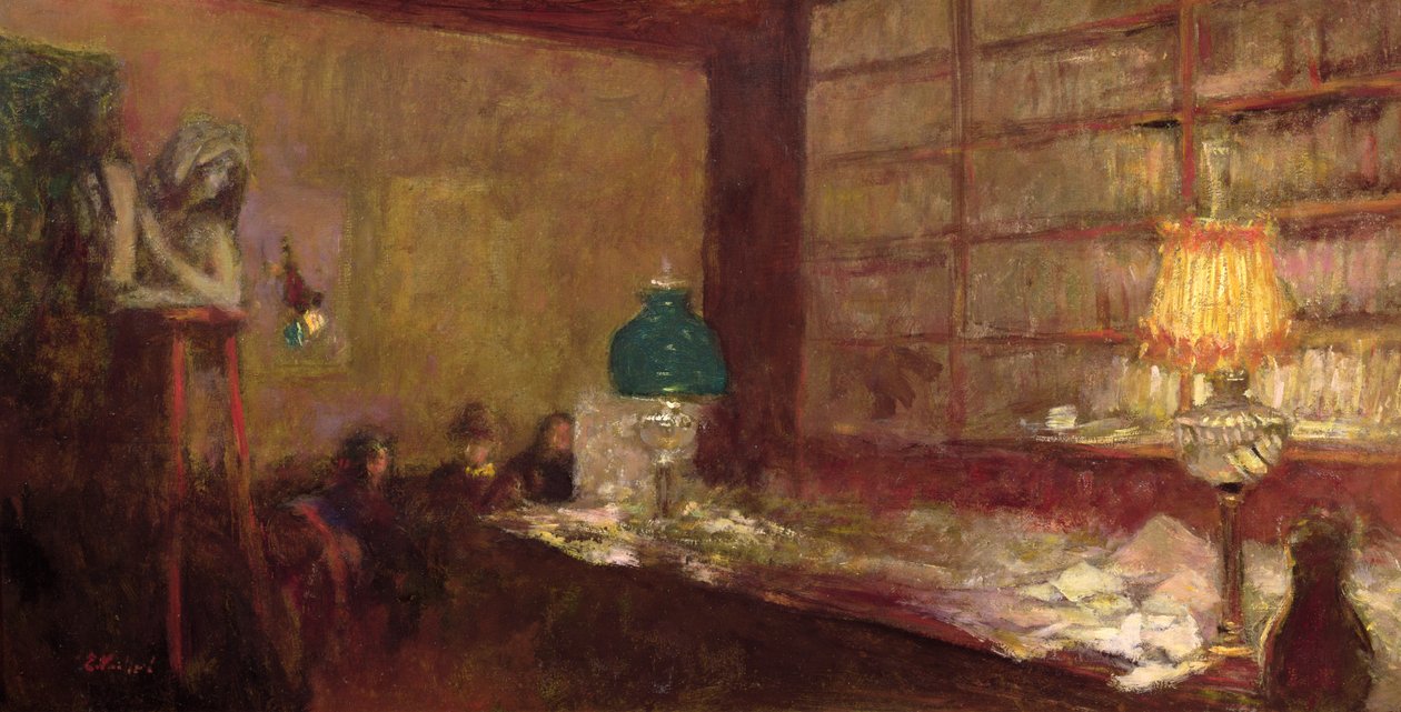 Den grønne lampen, ca. 1898 av Edouard Vuillard