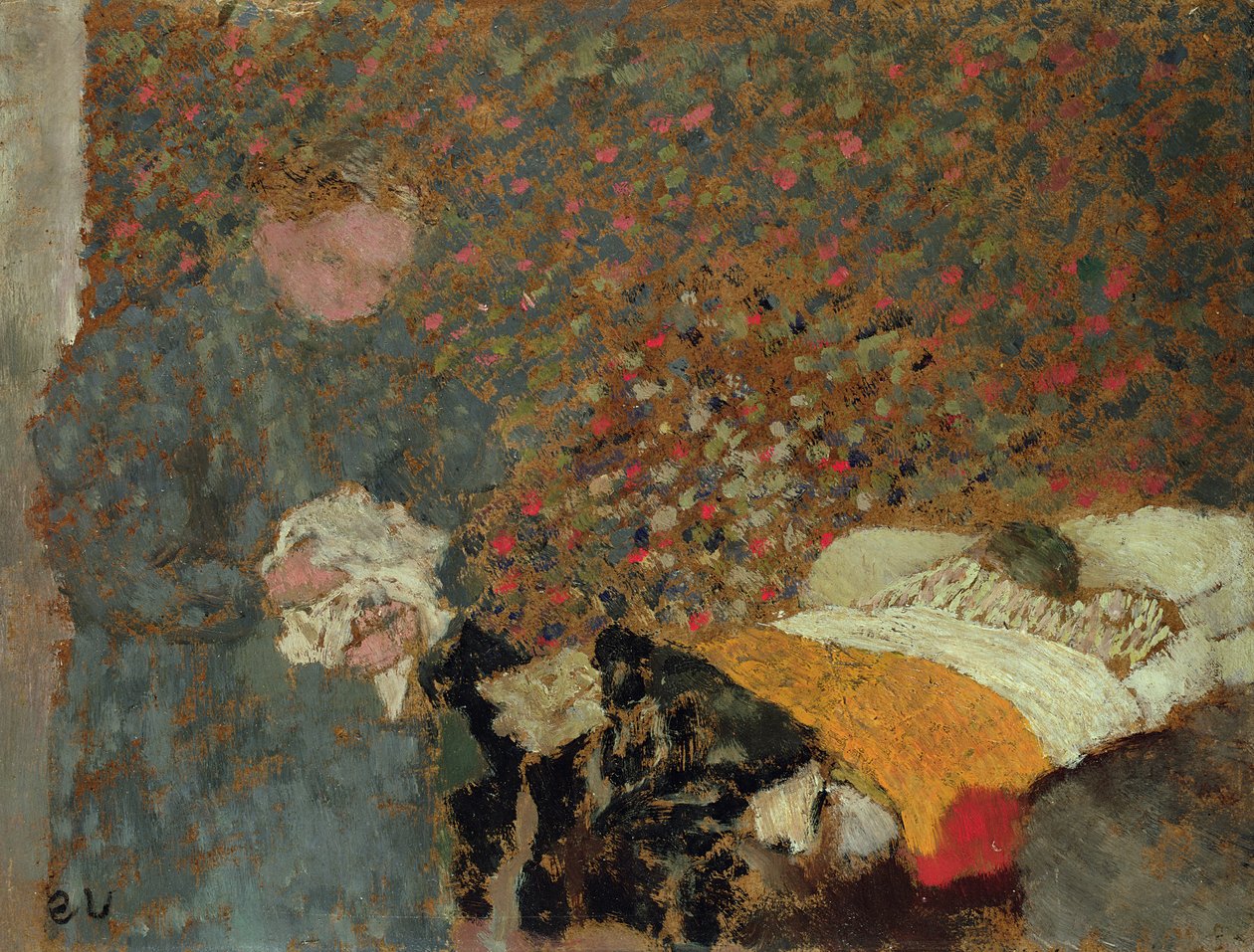 Det syke barn, ca. 1892 av Edouard Vuillard