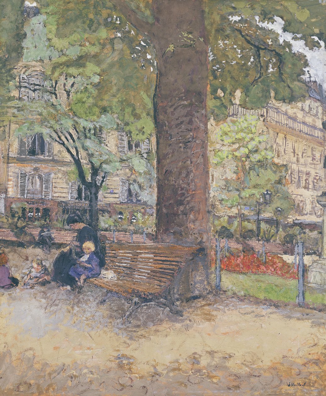 The Square at Vintimille, ca. 1925 (tempera på papir) av Edouard Vuillard