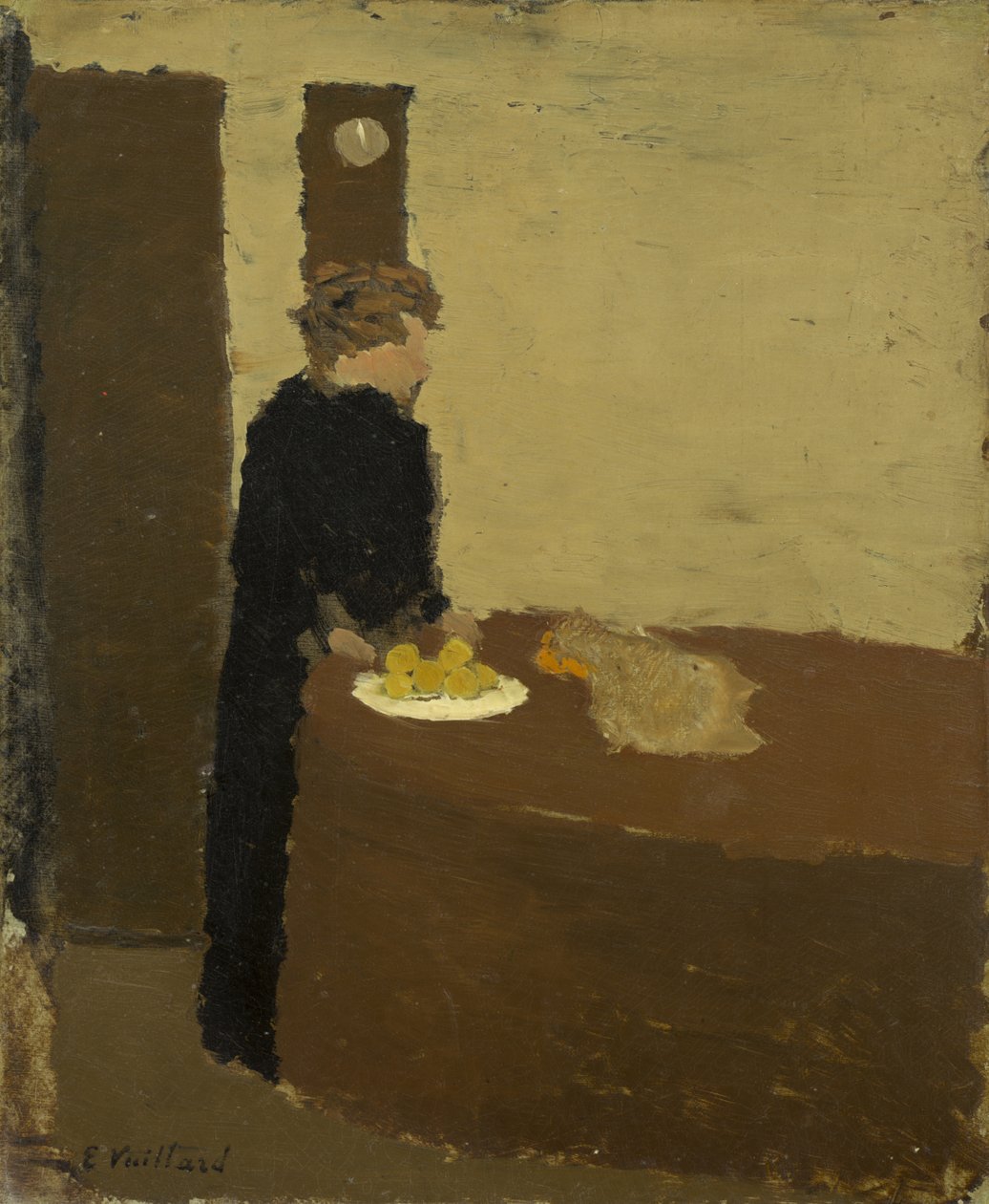 Kvinne i svart, ca. 1891 (olje på papp) av Edouard Vuillard