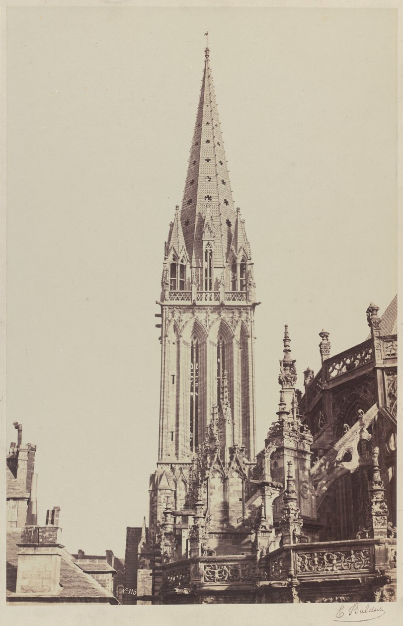 Saint-Pierre-kirken, Caen, 1855 (bilde) av Edouard-Denis Baldus