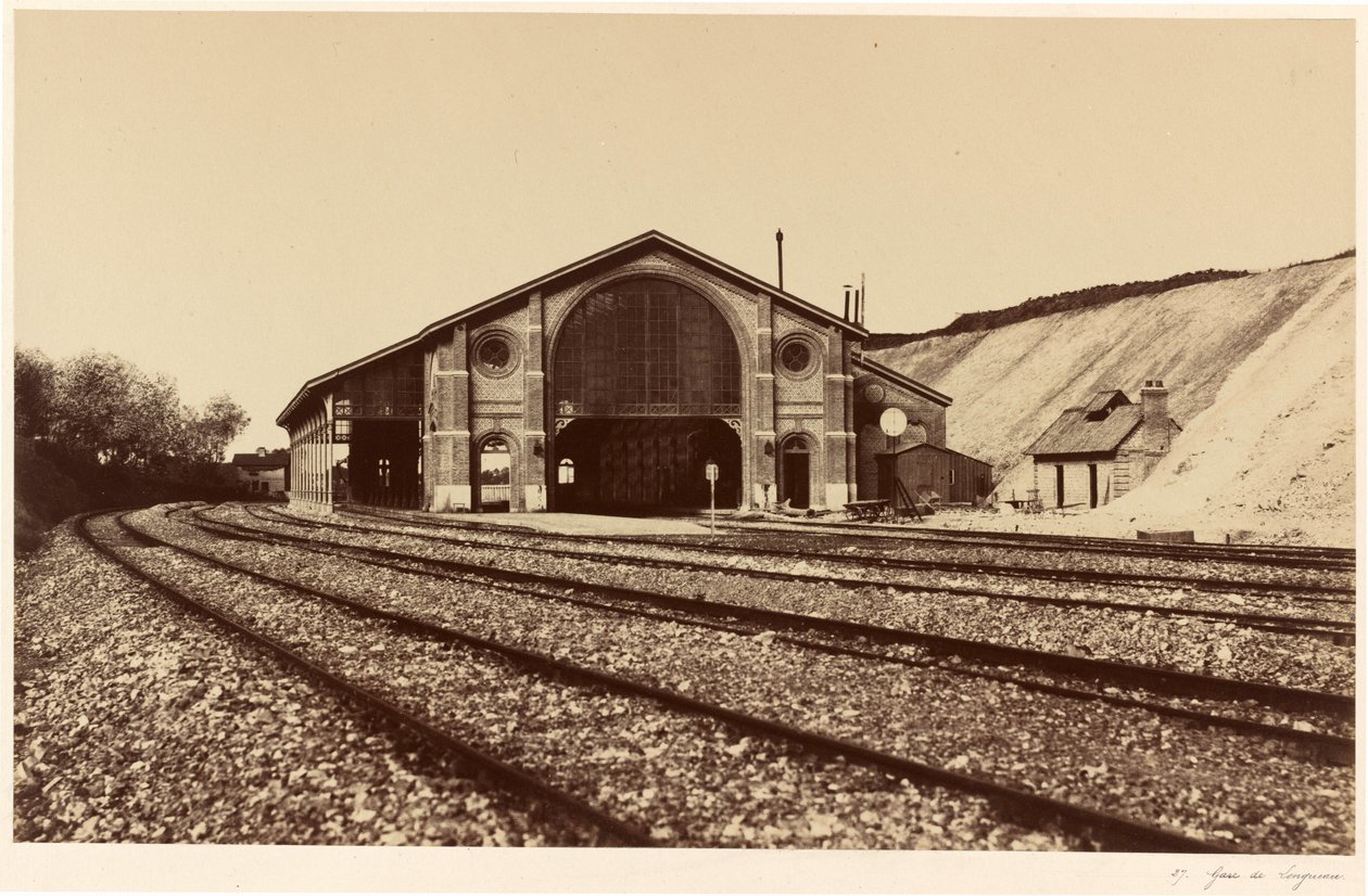 Longueau stasjon, 1855 (bilde) av Edouard-Denis Baldus