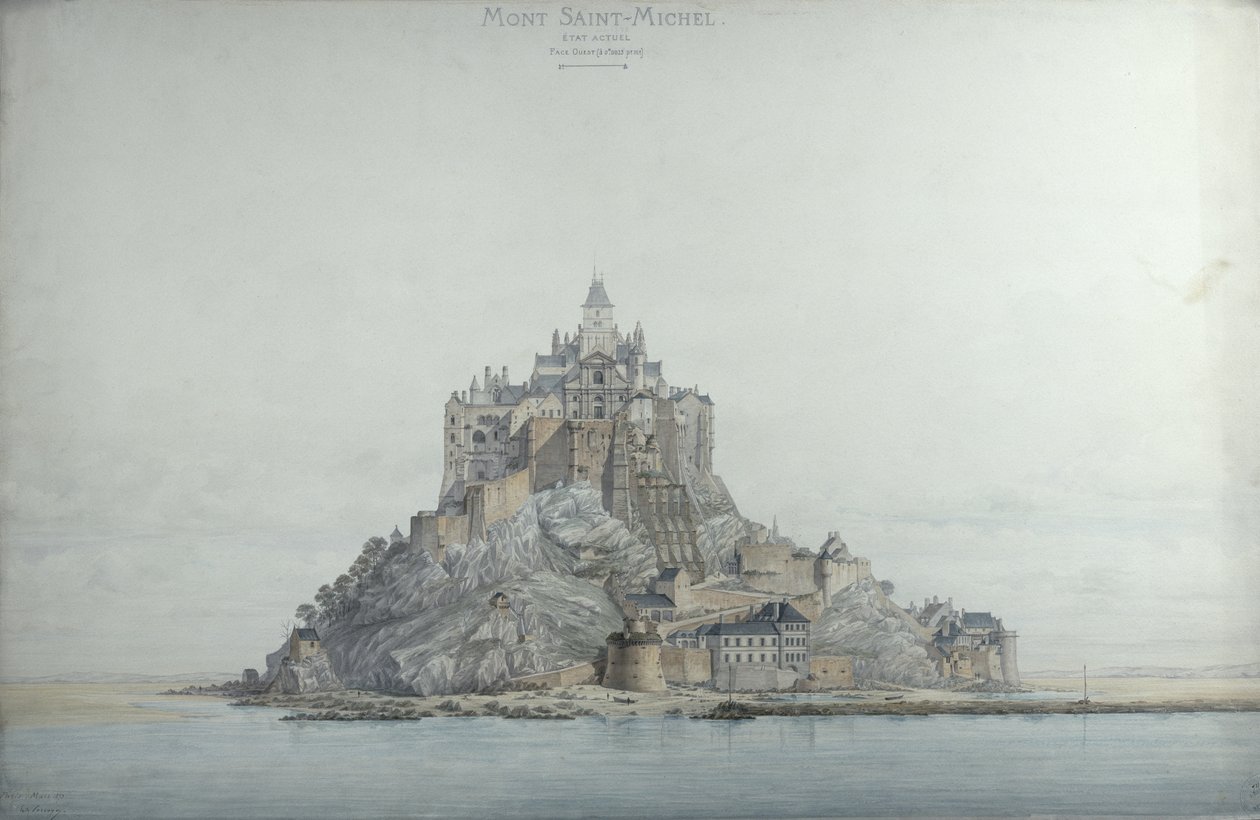 Mont Saint-Michel (vestsiden), 1873 av Edouard-Jules Corroyer