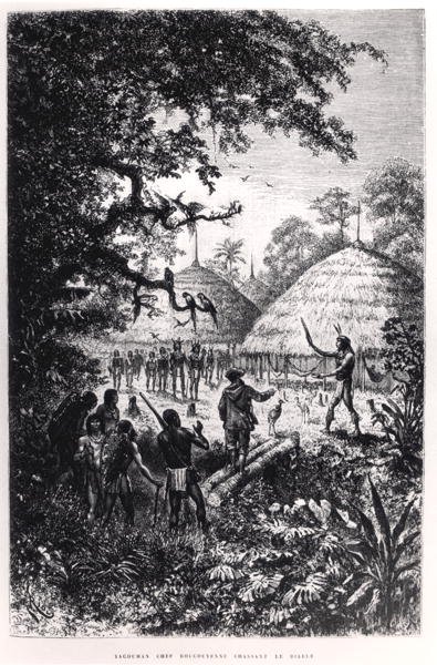 Yagouman-sjef Rougouyenne Hunting the Devil, illustrasjon fra 