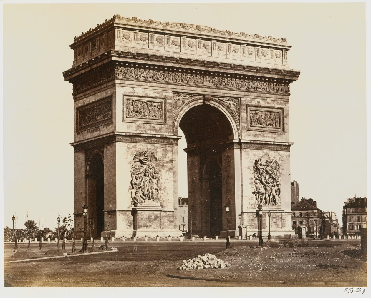 Triumfbuen ved Étoile av Édouard Baldus