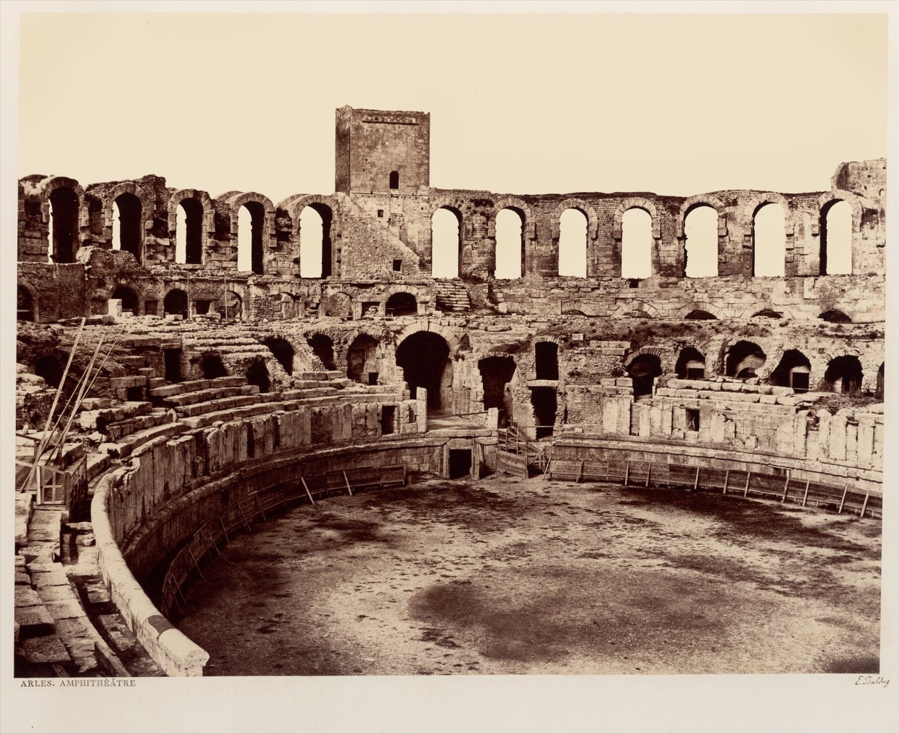 Arles, amfiteater av Édouard Baldus