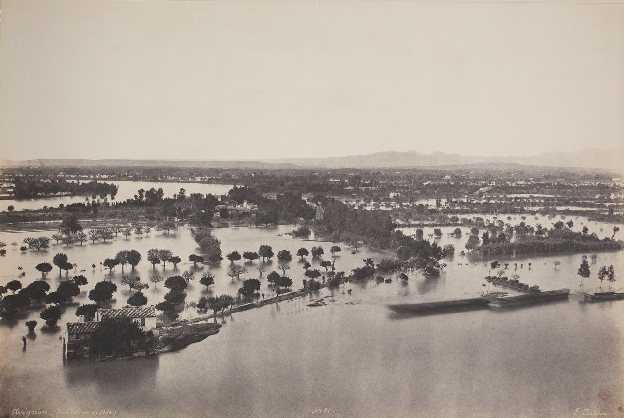 Avignon-flommen fra 1856 Avignon, 1856. av Édouard Baldus