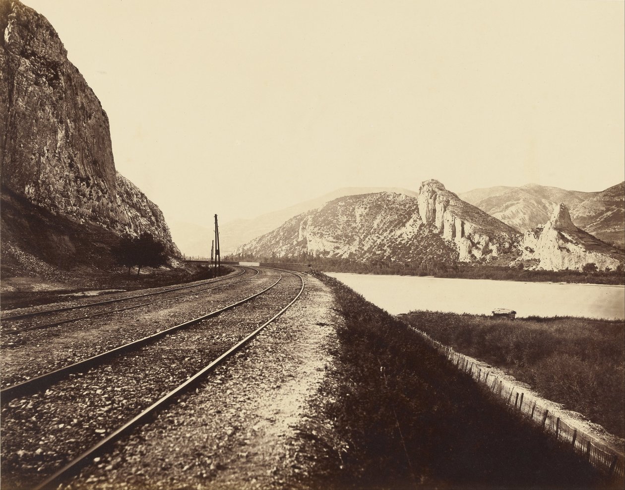 Inngang til Donzère -passet av Édouard Baldus