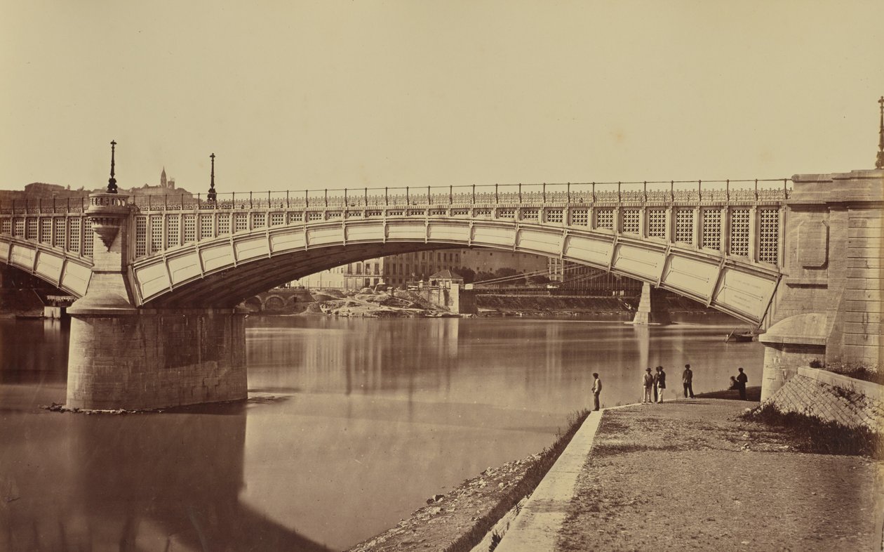 Lyon. Rhône-viadukten av Édouard Baldus