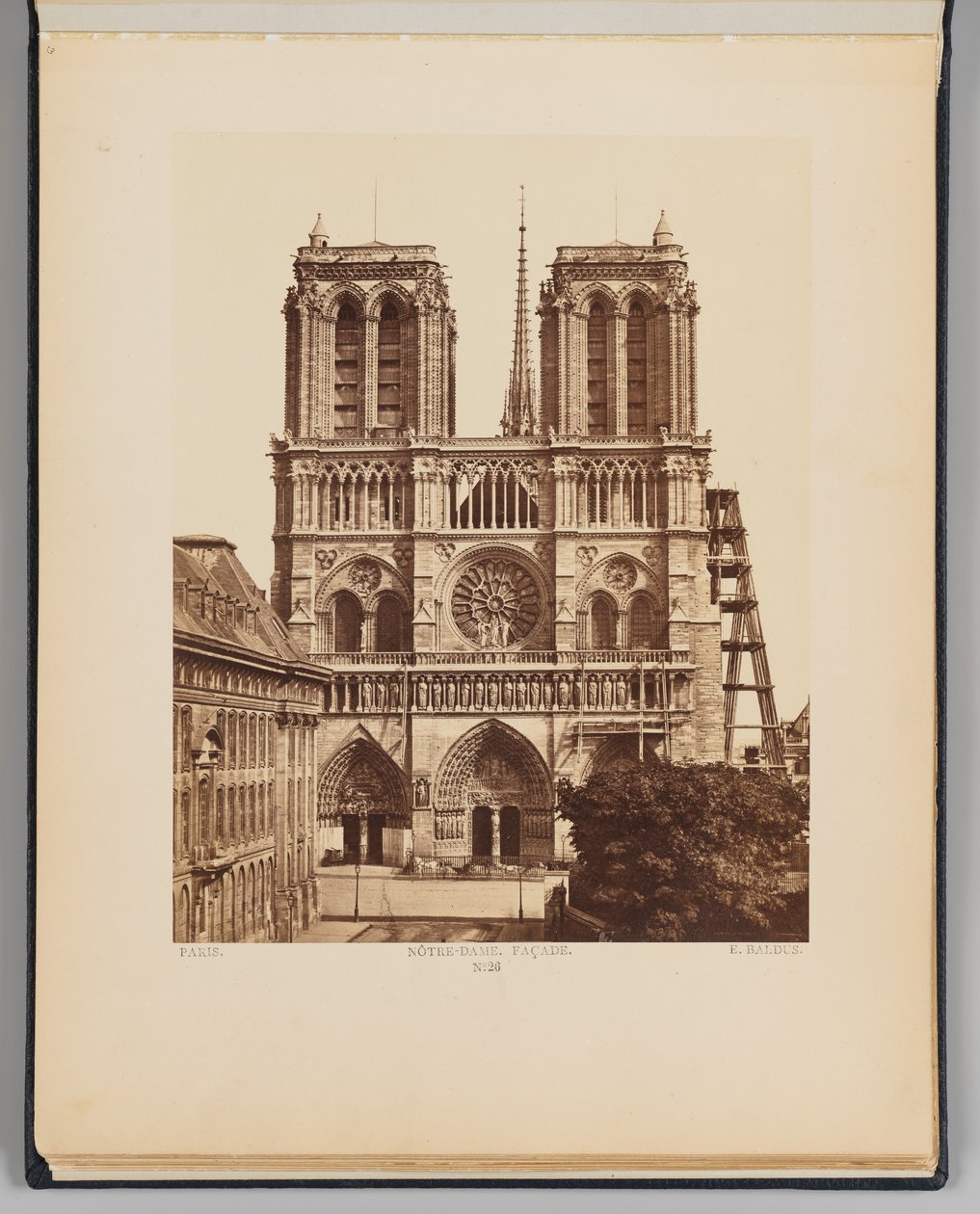 Notre-Dame (fasade) av Édouard Baldus