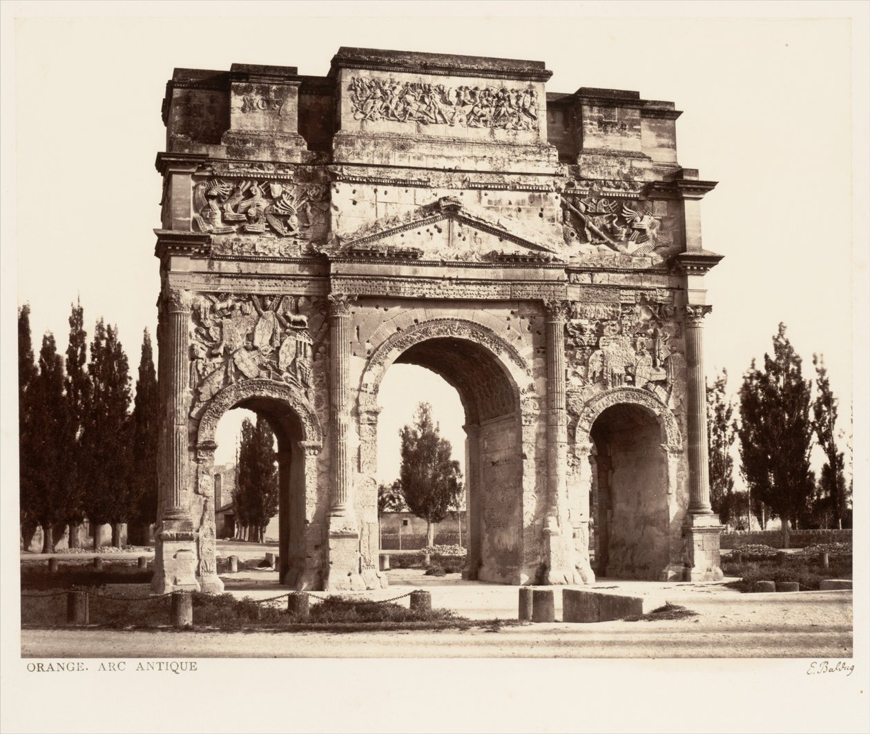 Orange, antikk bue av Édouard Baldus