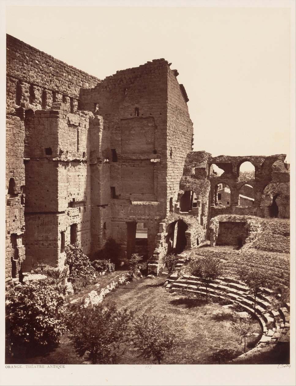Orange, antikt teater av Édouard Baldus