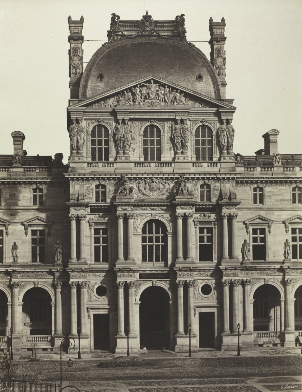 Richelieu-paviljongen, Louvre, Paris av Édouard Baldus