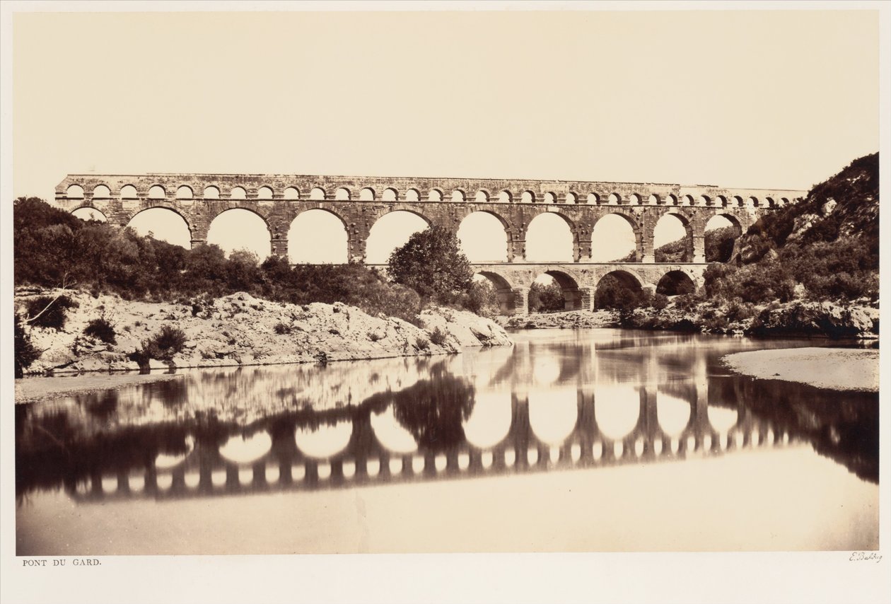 Pont du Gard av Édouard Baldus