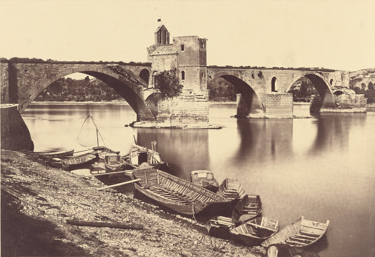 Saint Bénézet-broen, Avignon av Édouard Baldus