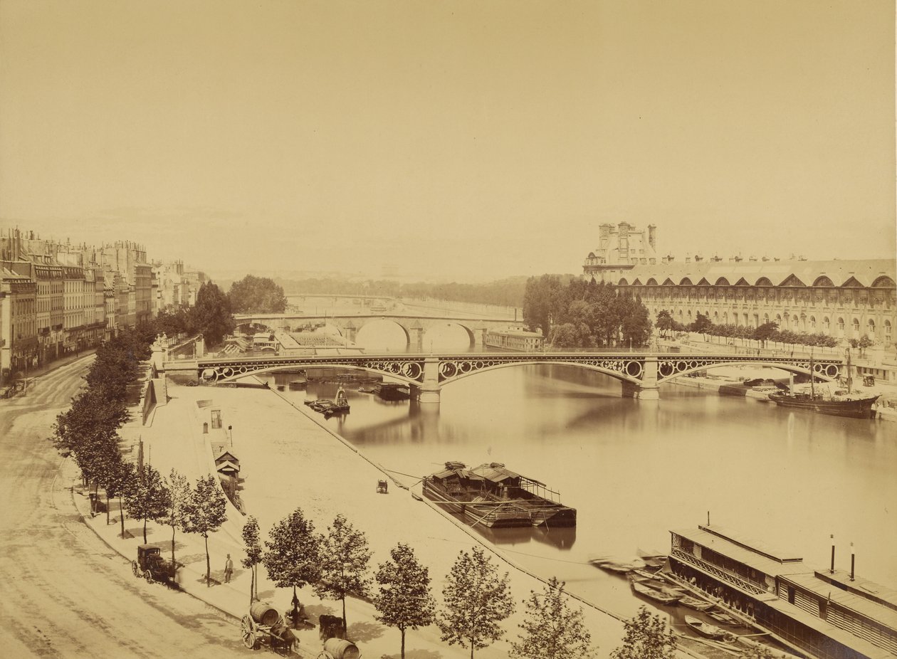 Seinen og Île de la Cité av Édouard Baldus